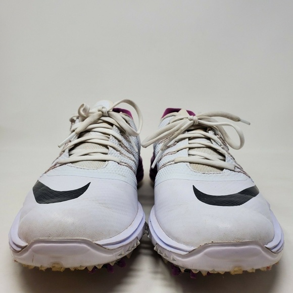 Nike Lunar Control 4 Golf Shoe White Cosmic Purple - Picture 3 of 11